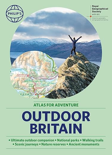 Philip's RGS Outdoor Britain: An Atlas for Adventure: A4 Paperback with handy flaps (Philip's Road Atlases)