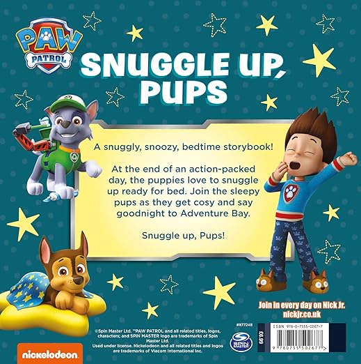 Paw Patrol Picture Book – Snuggle Up Pups