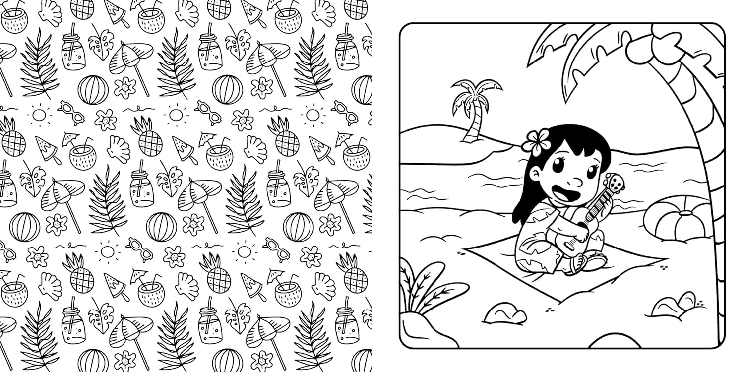 Disney Stitch: Cosy Colouring