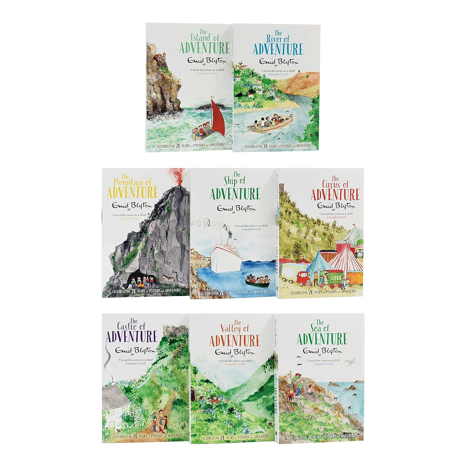 Enid Blyton Adventure Collection 8 Books