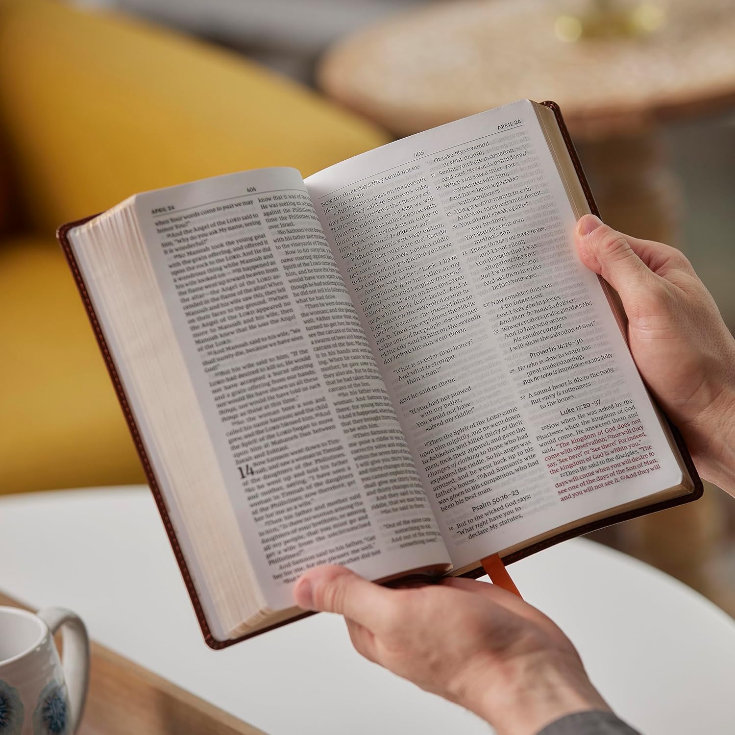 NKJV, The Everyday Bible, Hardcover, Red Letter, Comfort Print: 365 Daily Readings Through the Whole Bible