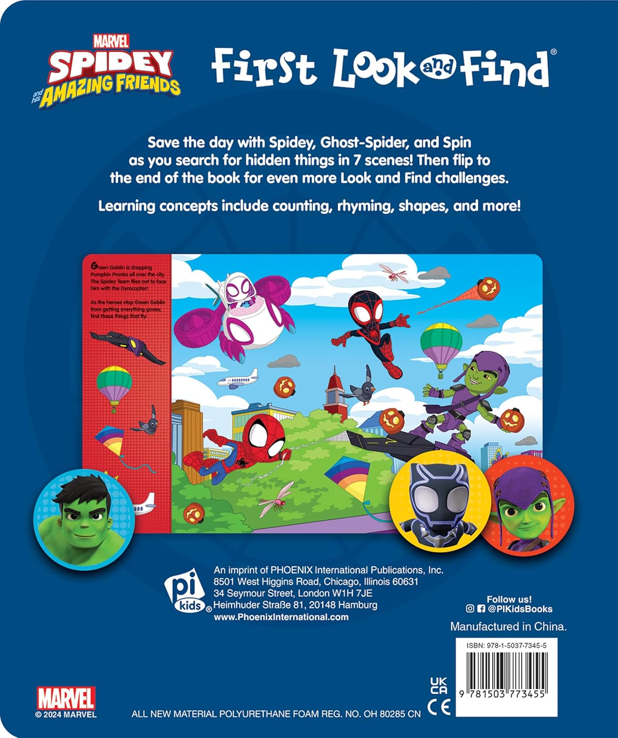 Marvel Spider-Man Spidey and His Amazing Friends - First Look and Find Activity Book