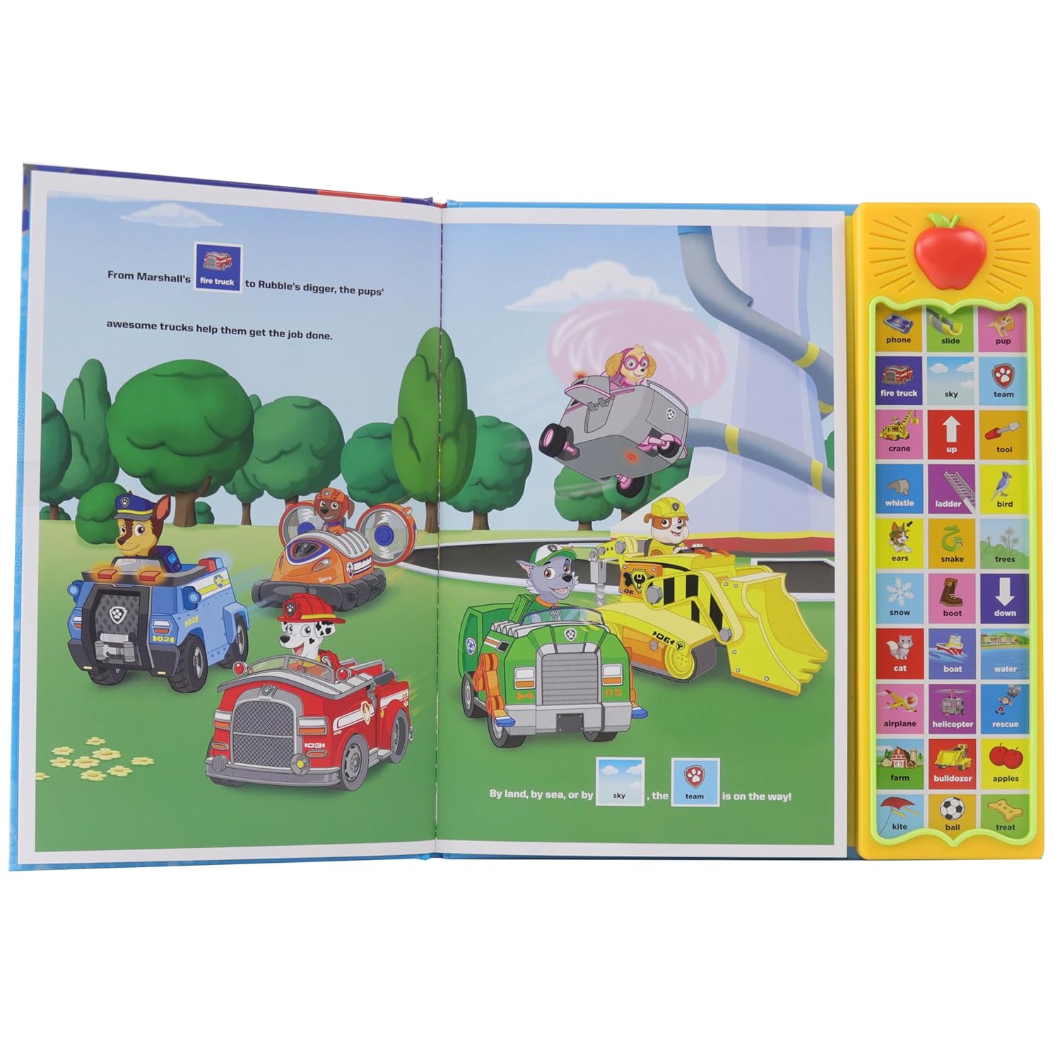 PAW Patrol Chase, Skye, Marshall, and More! First Words 30-Button Sound Book