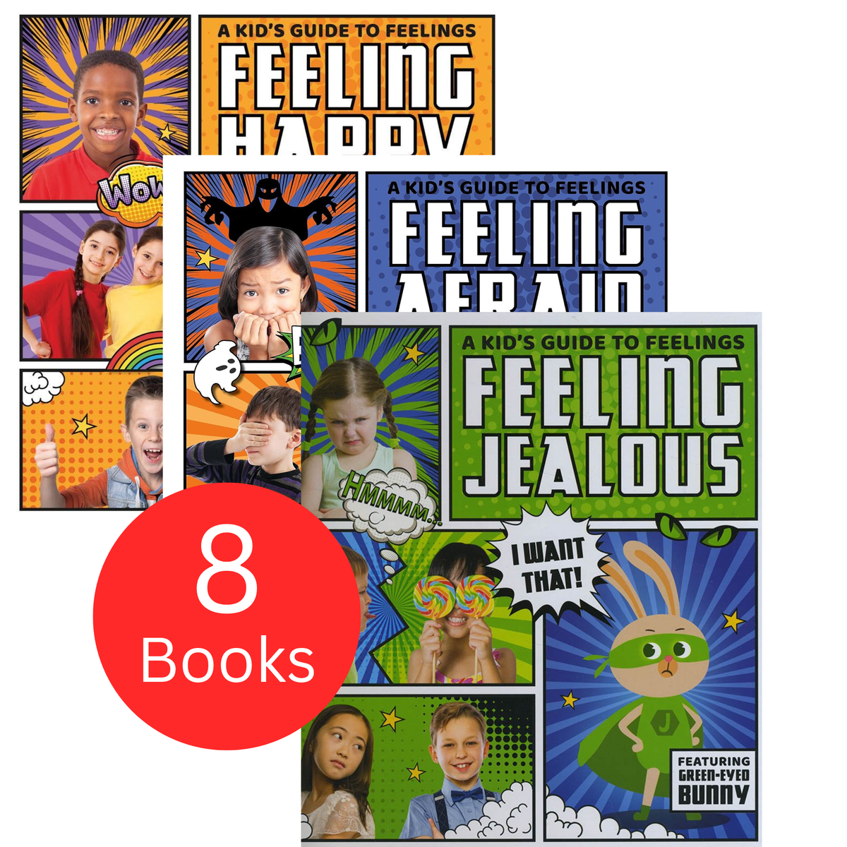 A Kid's Guide to Feelings Collection - 8 Books | Positive Emotional Education for children