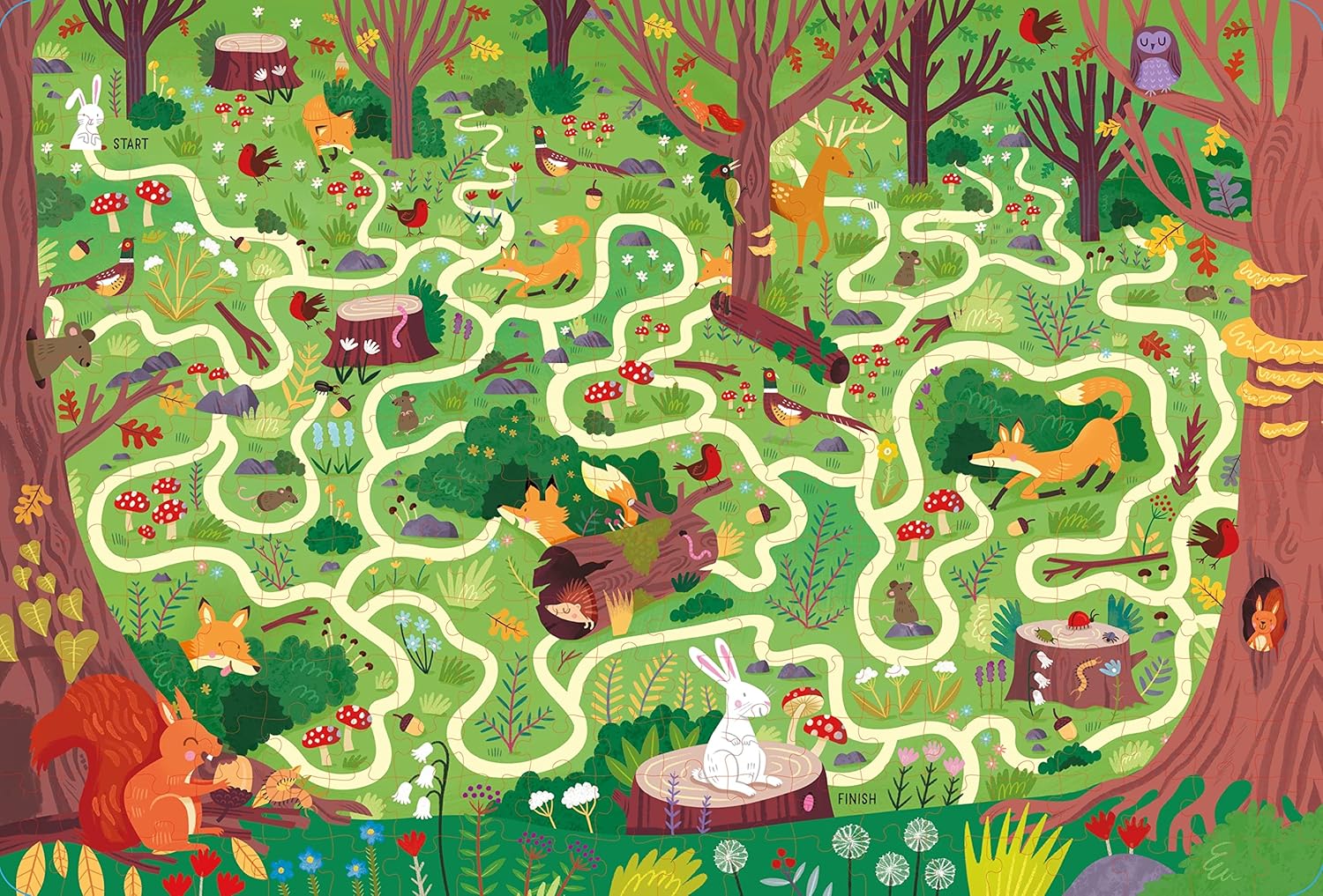 Usborne Book and Jigsaw Forest Maze