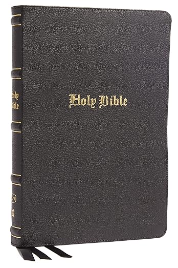 KJV Holy Bible: Large Print Thinline, Black Genuine Leather, Red Letter, Comfort Print: King James Version: Holy Bible, King James Version