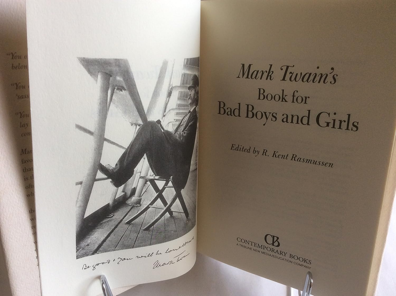 Mark twain's book for bad boys and girls