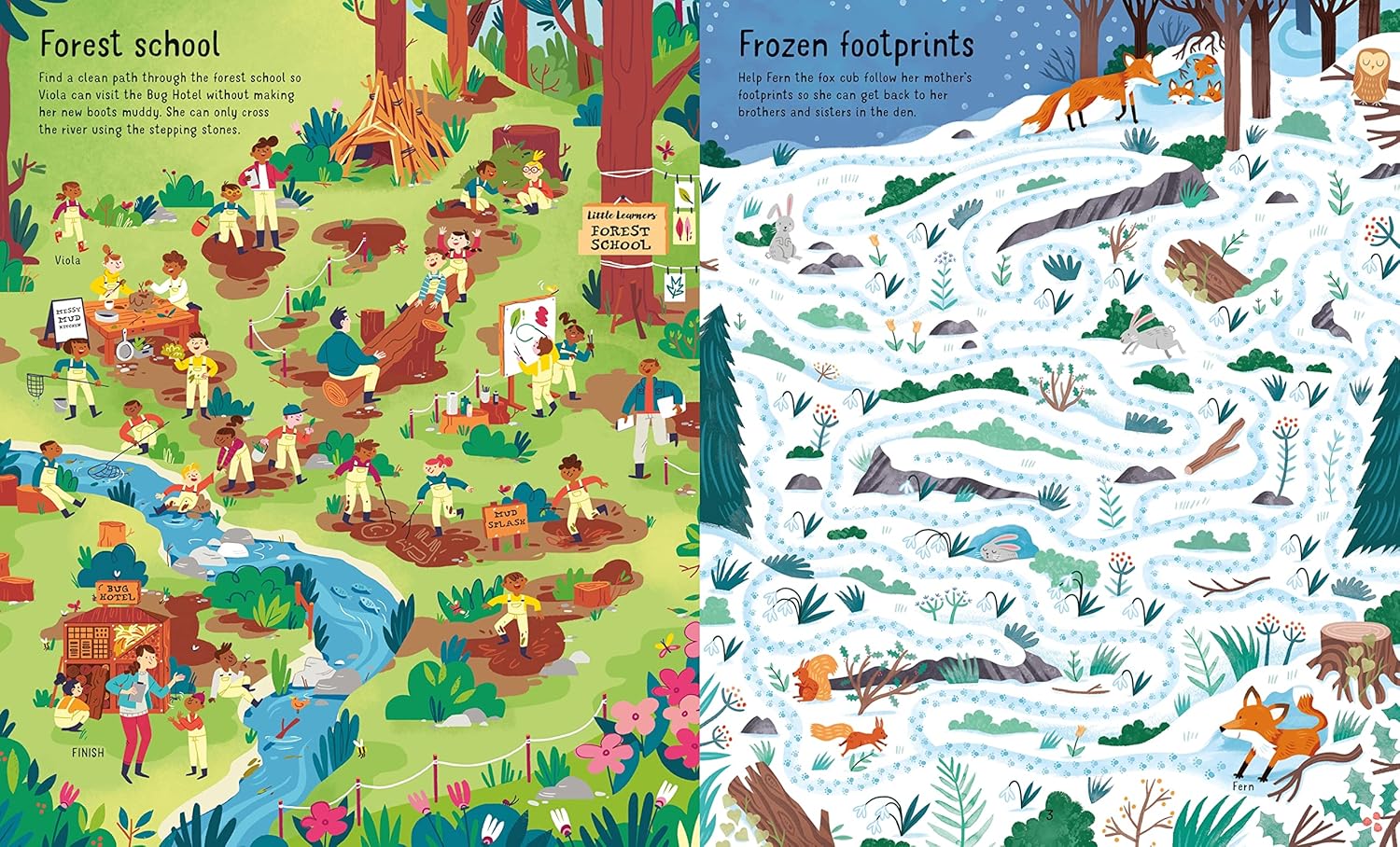 Usborne Book and Jigsaw Forest Maze
