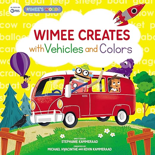 Wimee Creates with Vehicles and Colors (A Wimee’s Words Book) [hardcover]