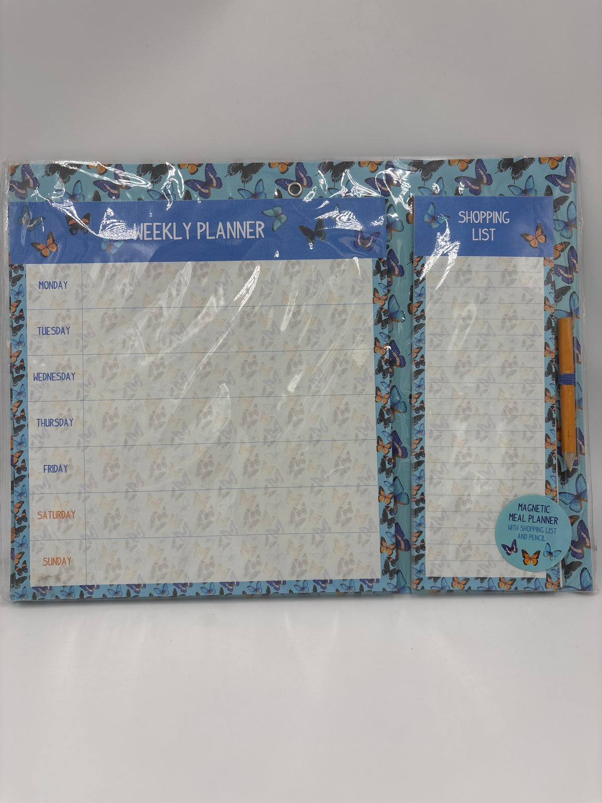 Magnetic Meal Planner With Shopping List