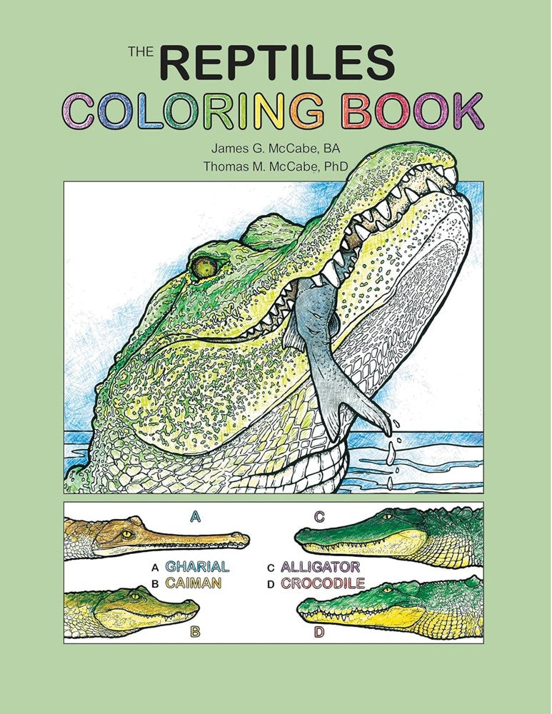 The reptiles coloring book