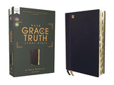 NASB, The Grace and Truth Study Bible (Trustworthy and Practical Insights), Leathersoft, Navy, Red Letter, 1995 Text, Thumb Indexed, Comfort Print: Navy, Red Letter, 1995 Text, Comfort Print [imitation_leather]