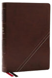 NKJV, Word Study Reference Bible, Leathersoft, Brown, Red Letter, Comfort Print: 2,000 Keywords that Unlock the Meaning of the Bible [imitation_leather]