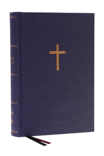 NKJV, Single-Column Wide-Margin Reference Bible, Cloth over Board, Blue, Red Letter, Comfort Print: Holy Bible, New King James Version [hardcover]