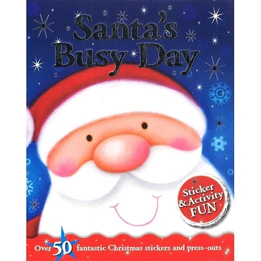 Santa's Busy Day Sticker and Activity