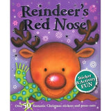 Reindeer's Red Nose Sticker and Activity