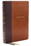 KJV Holy Bible with 73,000 Center-Column Cross References, Brown Leathersoft, Red Letter, Comfort Print: King James Version [imitation_leather]