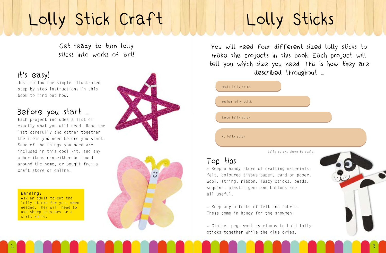 Make & Create Lolly Sticks Craft Kit