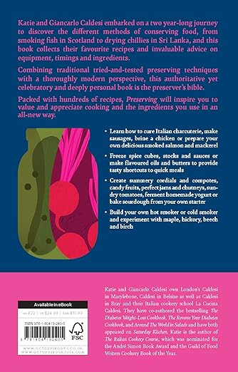 Preserving: Pickling, fermenting, freezing, drying, curing and canning