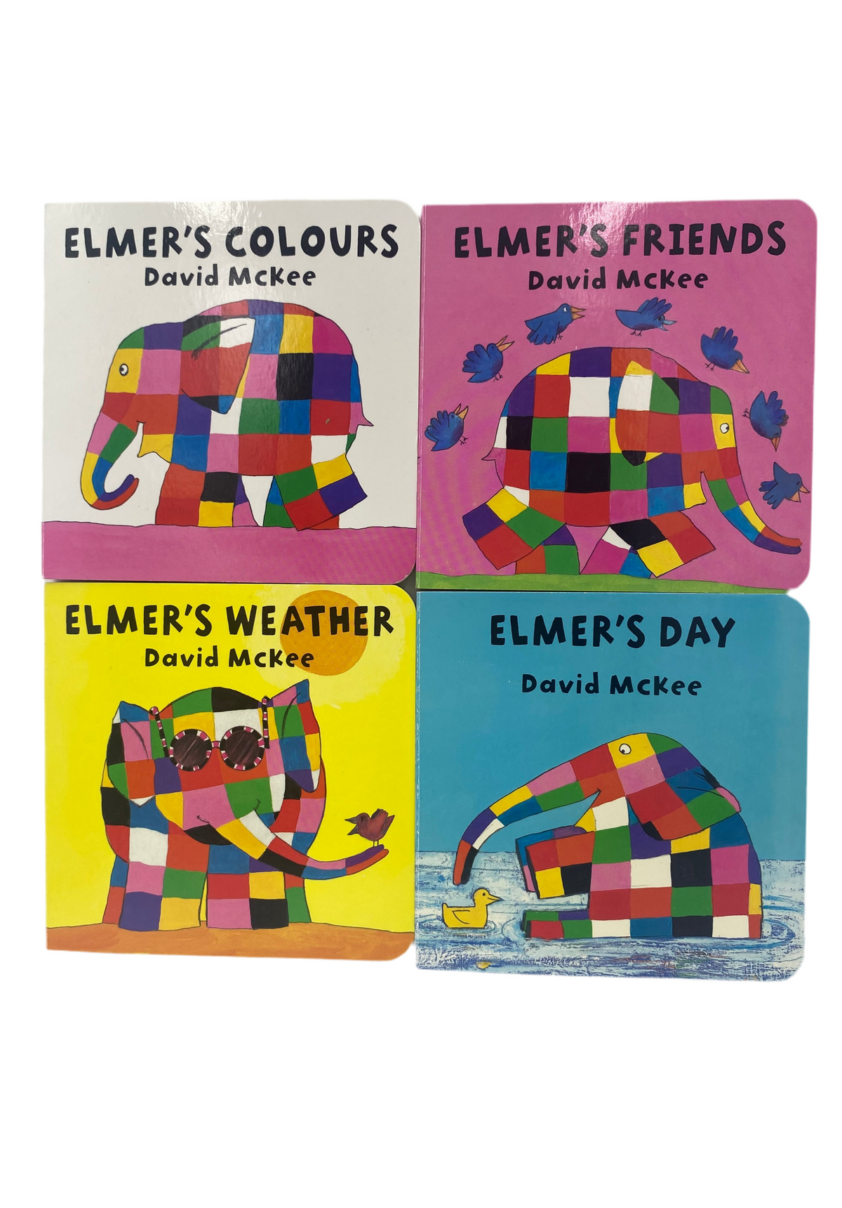 ELMER'S LITTLE BOARD BOOKS - 4 books