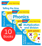 Collins Easy Learning Quick Quizzes Ages 5-7 Collection 10 Books Set
