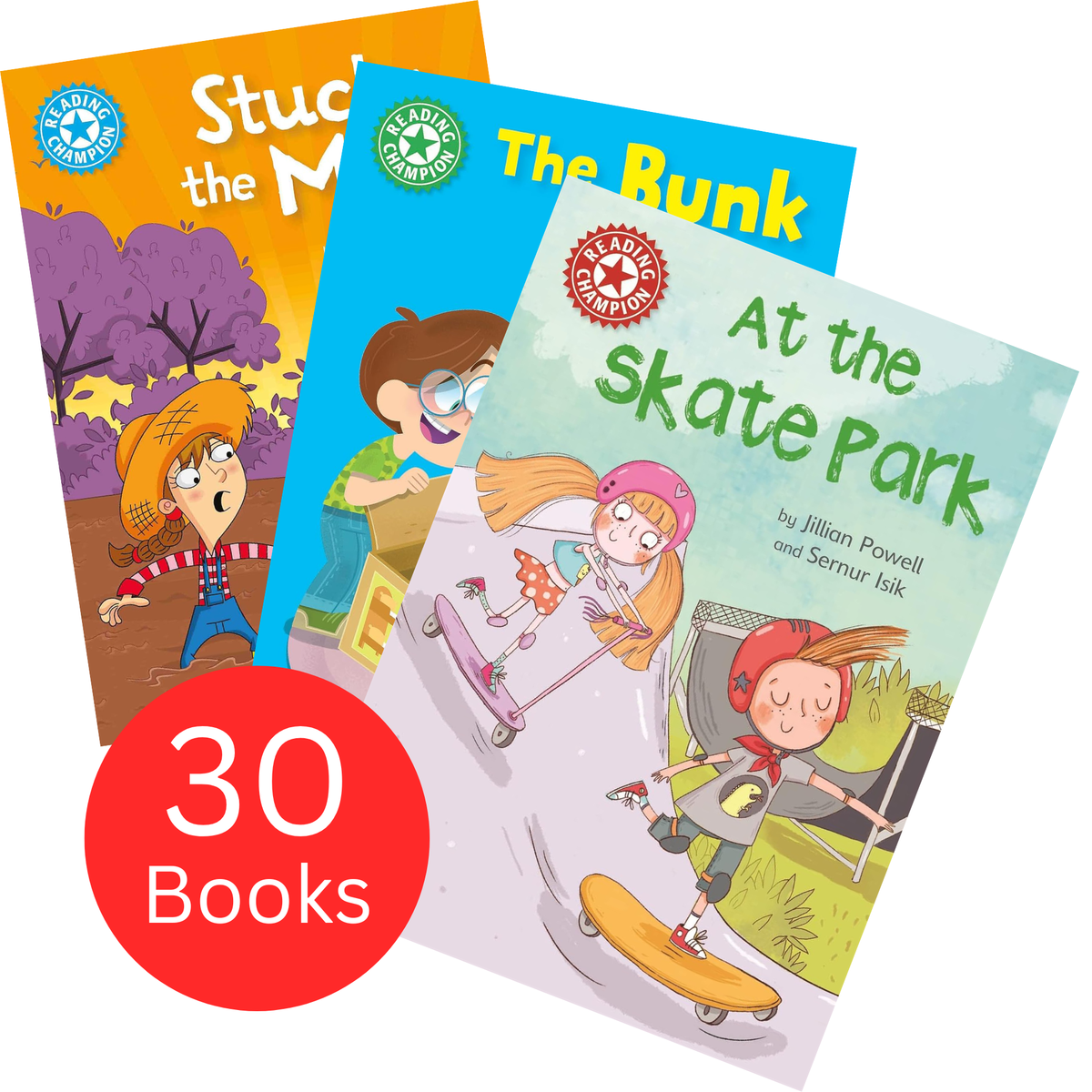 Reading Champions for New Readers 30x Set (Beginners Collection Series 2, At the Skate Park, Shrink Wrap)