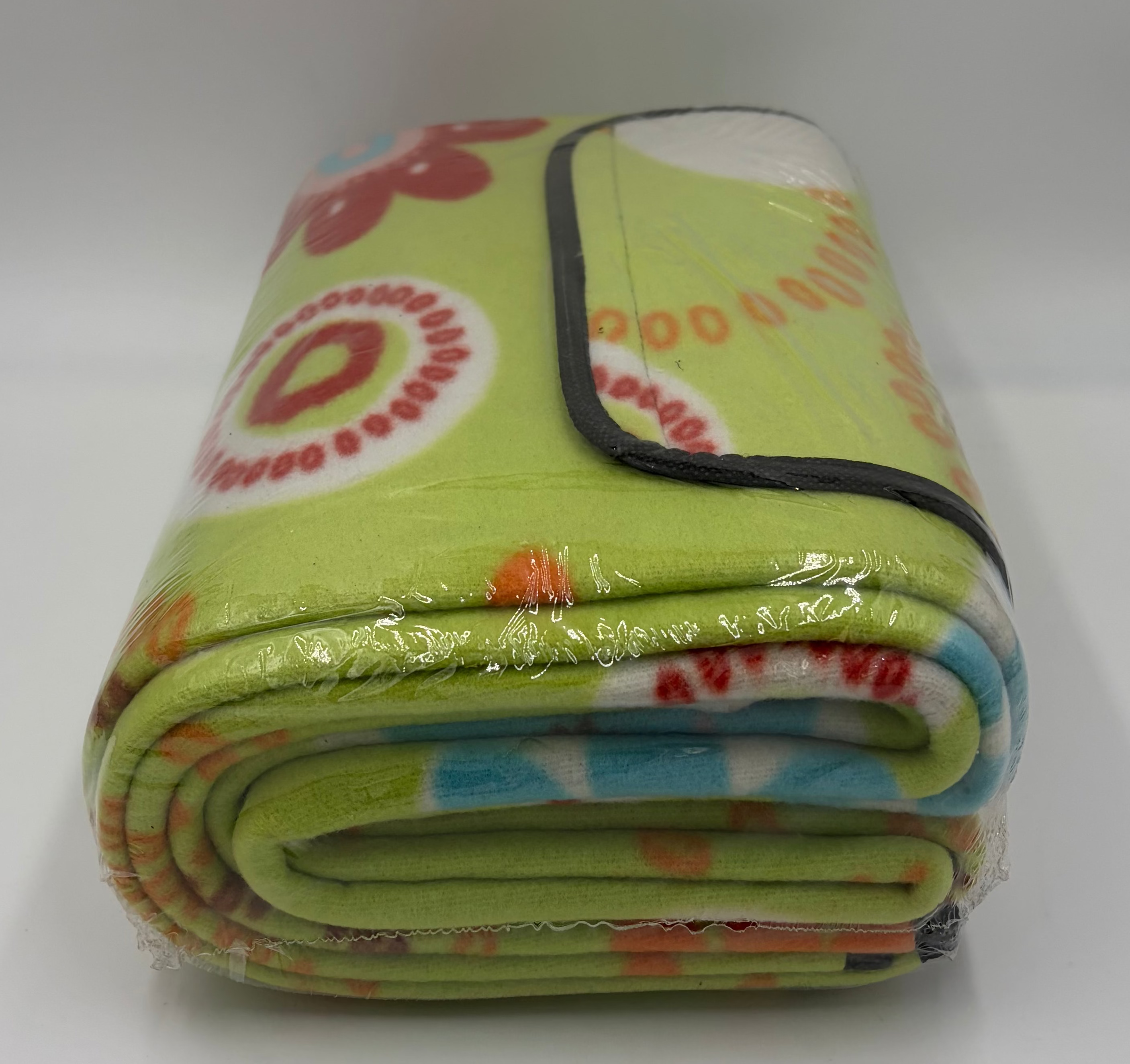 Floral picnic fleece blanket
