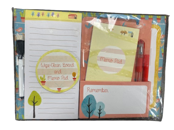 Wipe board and memo pad