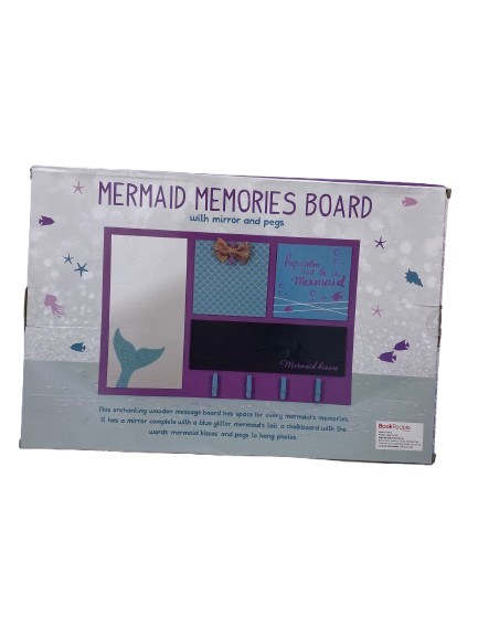 MERMAID MEMORIES BOARD with MIRROR & PEGS