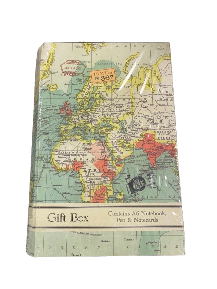 Gift Box - Contains A6 Notebook, Pen & Notecards
