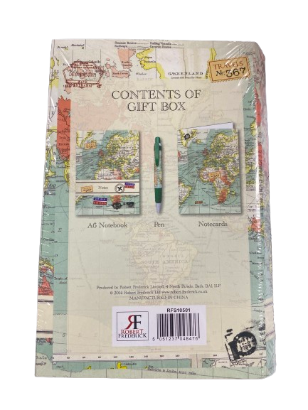 Gift Box - Contains A6 Notebook, Pen & Notecards