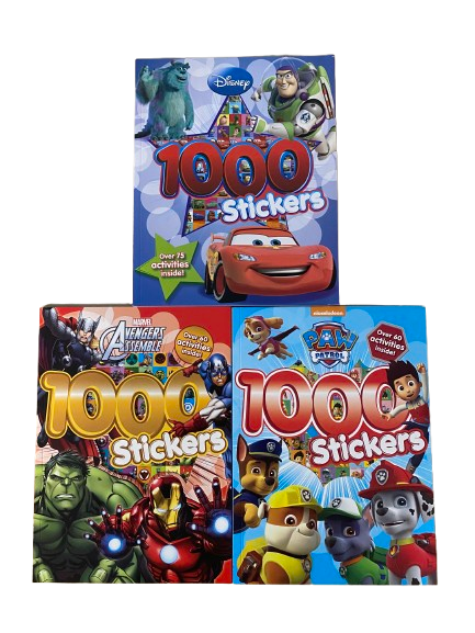 1000 Stickers: Heroes Collection - 3 Books
