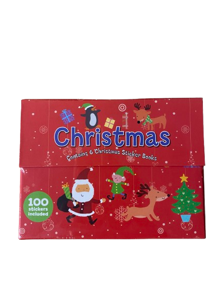 MAGNETIC MINI STICKER BOOKS - XMAS RED