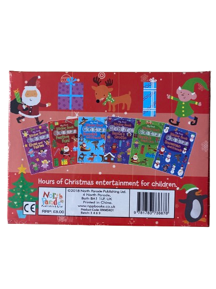 MAGNETIC MINI STICKER BOOKS - XMAS RED