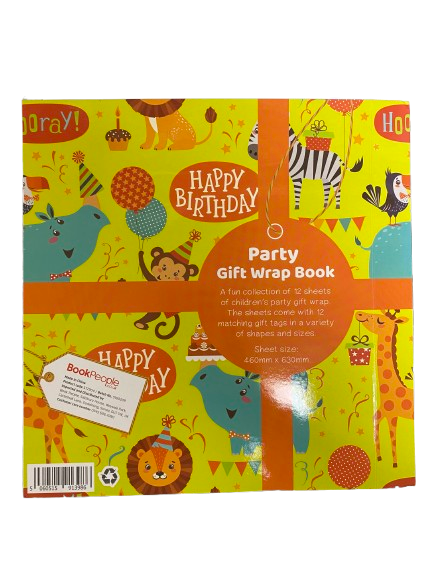 Children's birthday gift wrap book