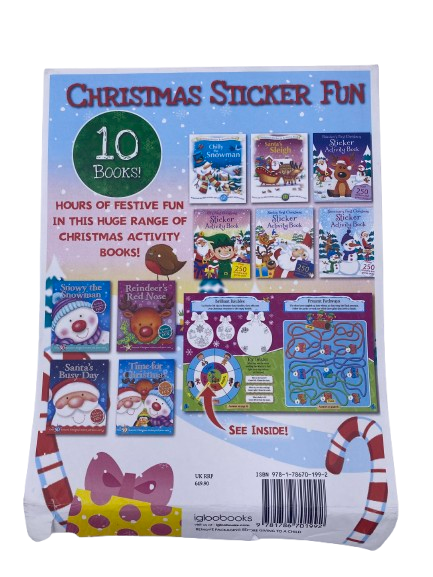 Santa's Busy Day Christmas Sticker Fun
