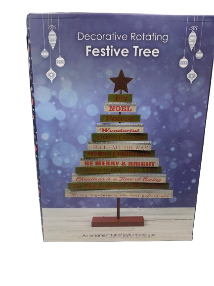 Decorative Rotating Festive Tree
