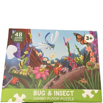 Bug and insect jumbo floor puzzle - 48 pieces