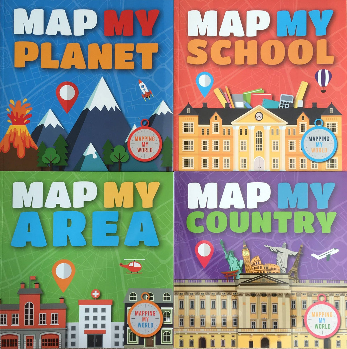 Mapping my world set of 4 books - Harriet Brundle