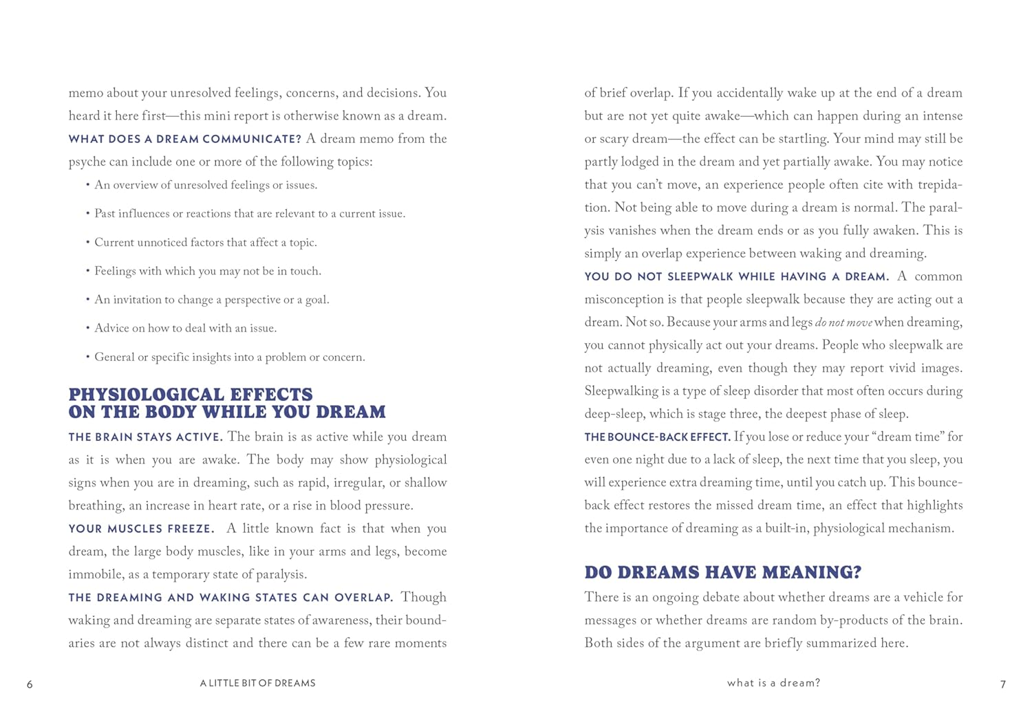 A Little Bit of Dreams: An Introduction to Dream