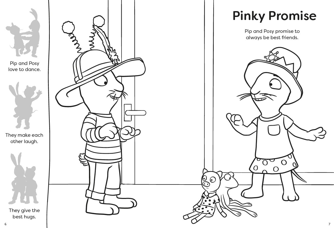 Pip and Posy: Let's Get Colouring