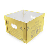 COLLAPSIBLE STORAGE BOX - BABY KEEPSAKE BOX CREAM
