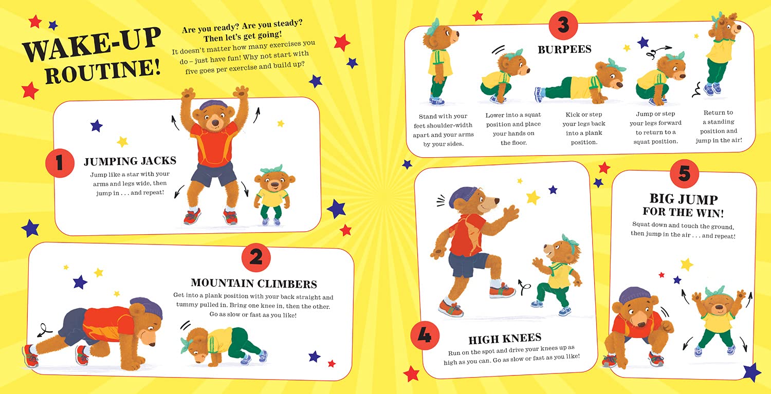 The Burpee Bears: From bestselling author Joe Wicks, comes this debut picture book, packed with fitness tips, exercises and healthy recipes for kids 3+