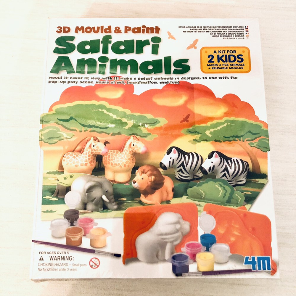 Mould and Paint 3D Safari Animals