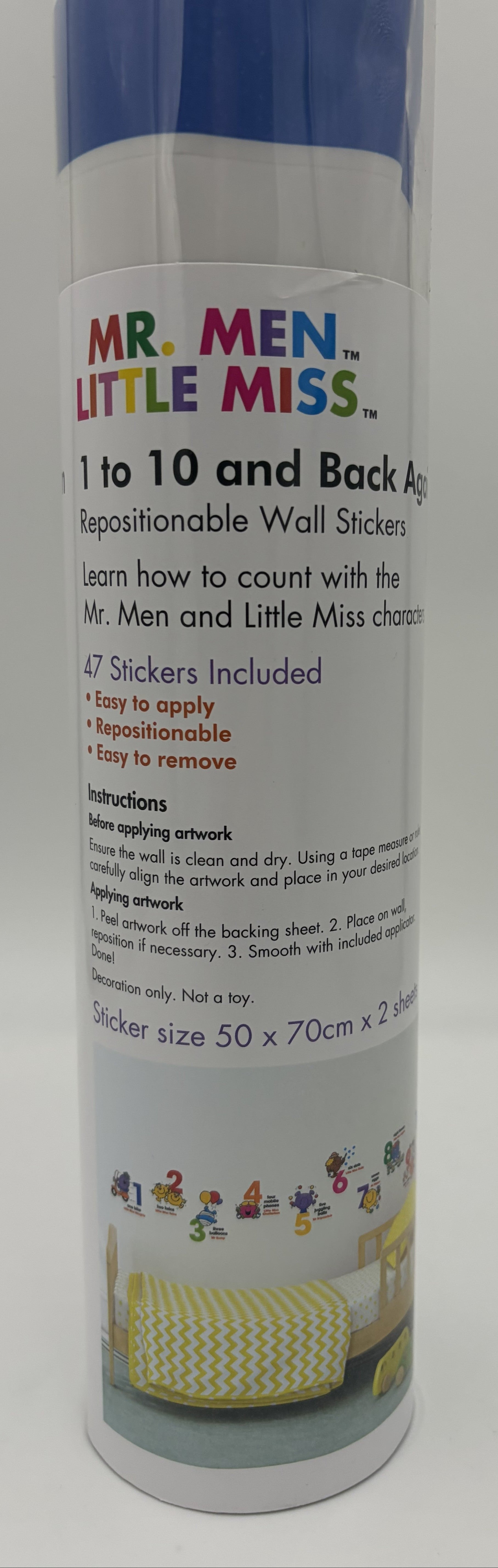 Mr Men Little Miss Wall Stickers