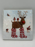 Christmas Assorted Cards (12 cards, Reindeer/Santa)
