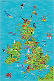 Children’s Wall Map of the United Kingdom and Ireland
