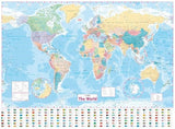 Collins World Wall Laminated Map