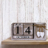Wooden Calendar - Complete with Storage Compartment